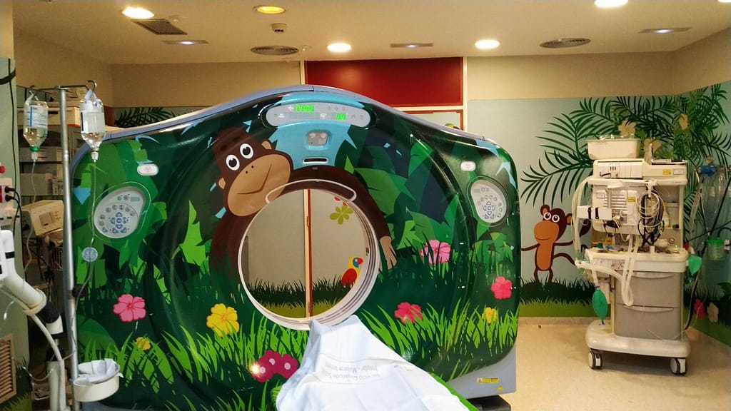 Scanning av mage eller hjerne