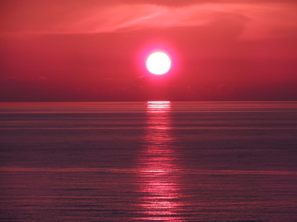 Rød solnedgang - solnedganger www.theislandsinthesun.com