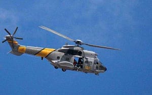 En Afrikansk forferdelig tragedie. Helikopter på søk etter flyktninger Gran Canaria
