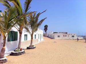 La Graciosa bebyggelsen