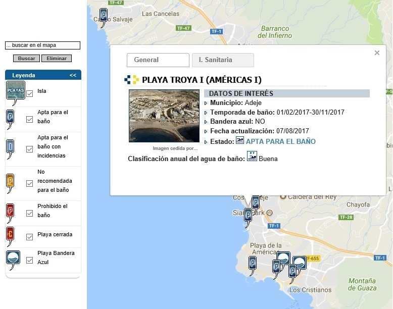 Strender Kanariøyene - Et eksempel